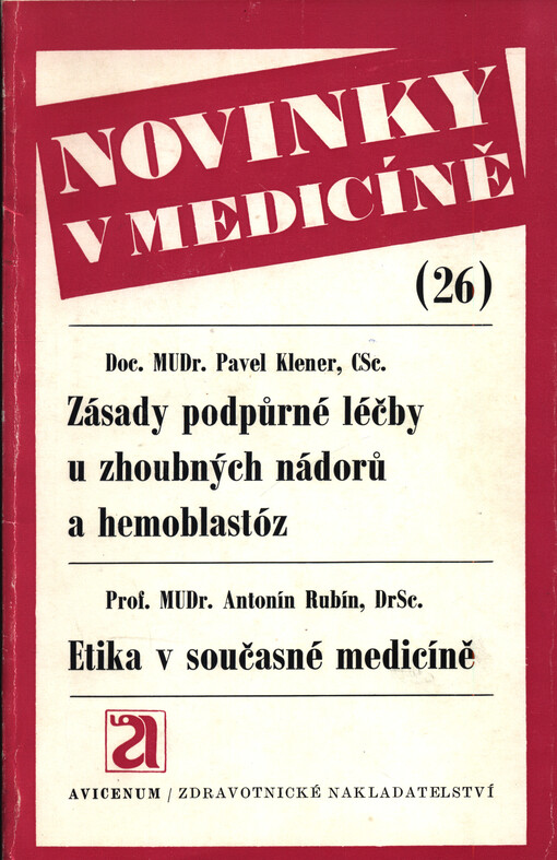 Zásady podpůrné léčby u zhoubných nádorů a hemoblastóz