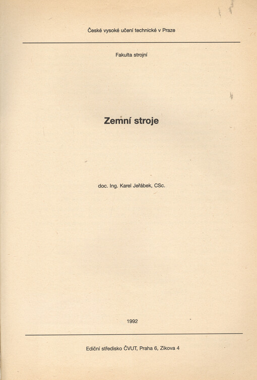 Zemní stroje