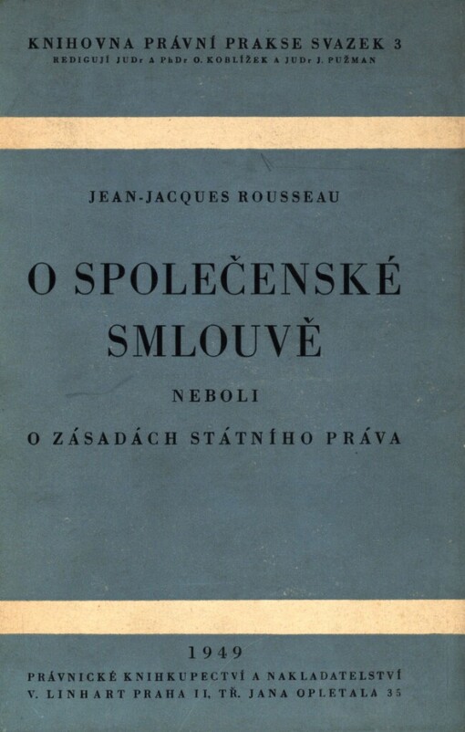 O společenské smlouvě, neboli, O zásadách státního práva