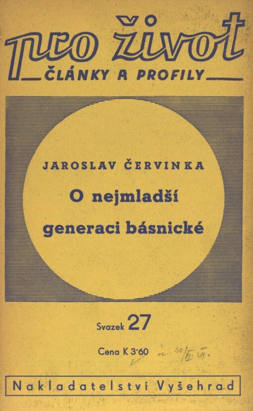 O nejmladší generaci básnické