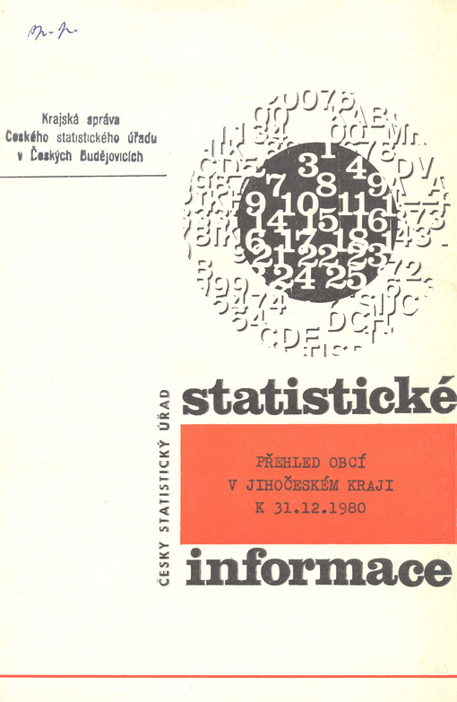 Přehled obcí v Jihočeském kraji k 31.12. 1980