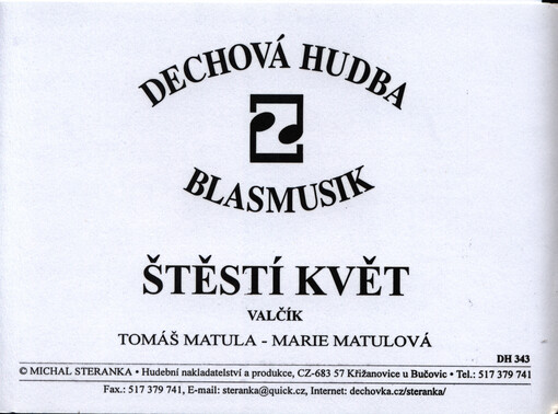 Štěstí květ : valčík