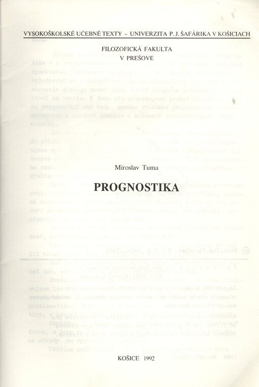 Prognostika