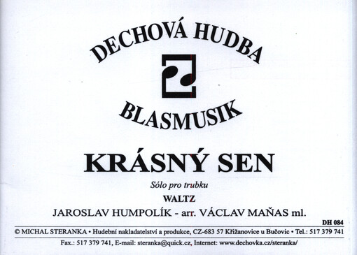 Krásný sen waltz : trubka solo