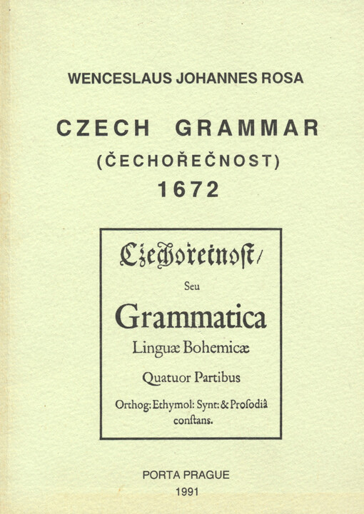 Czech grammar, 1672 = Čechořečnost, 1672