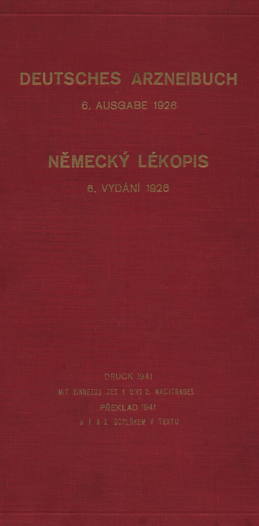 Deutsches Arzneibuch =Německý lékopis
