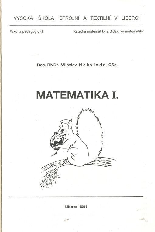 Matematika I.