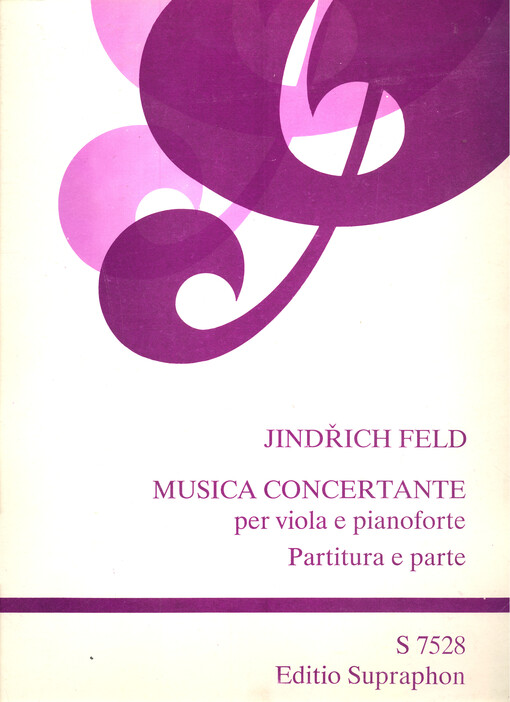Koncertantní hudba pro violu a klavír (1983) Concertante music for viola and piano = Konzertante Musik für Bratsche und Klavier