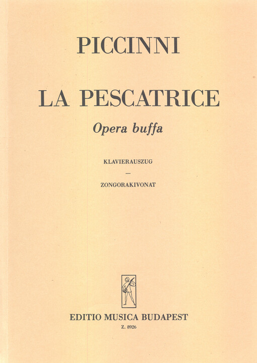 La Pescatrice opera buffa in 2 atti