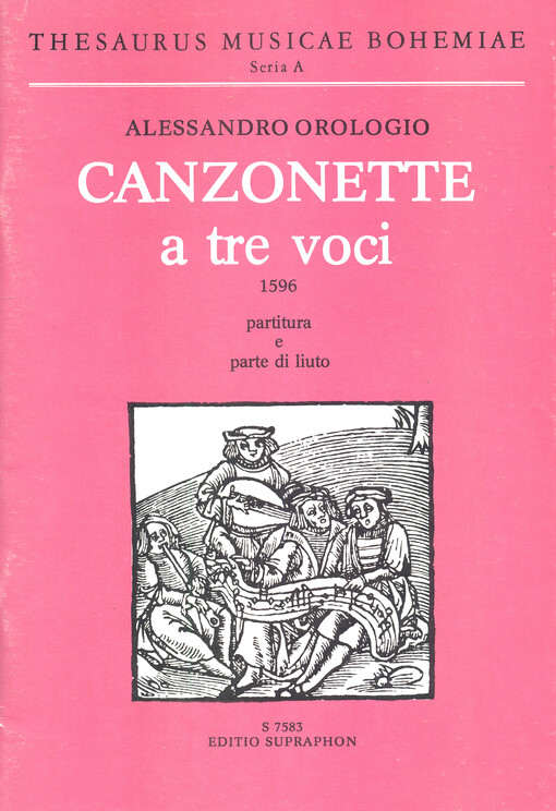 Kanconety pro tři hlasy a loutnu, (1596)