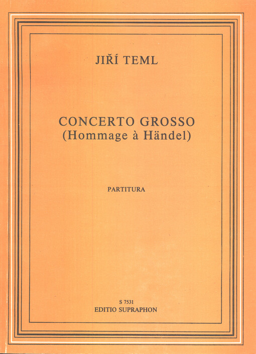 Concerto grosso (Pocta Händelovi) : 1984