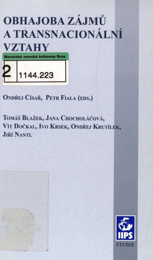 Obhajoba zájmů a transnacionální vztahy