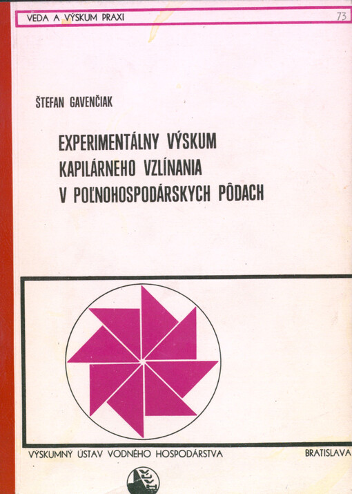 Experimentálny výskum kapilárneho vzlínania v pôlnohospodárskych pôdach