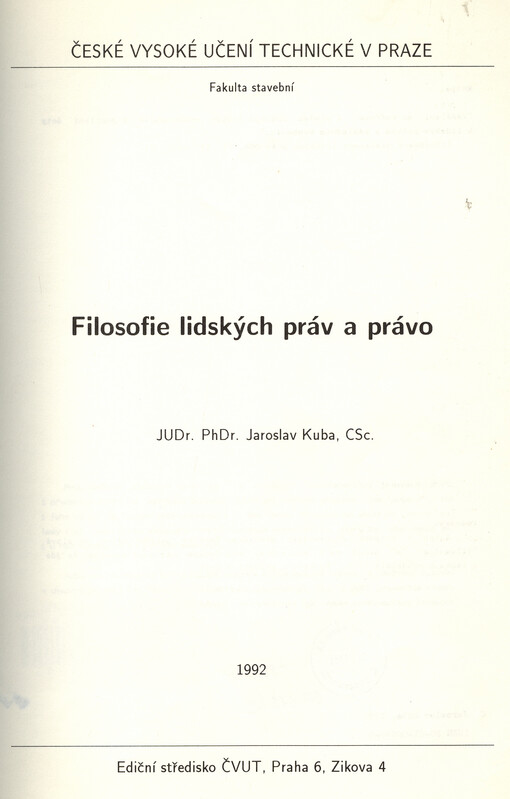 Filosofie lidských práv a právo