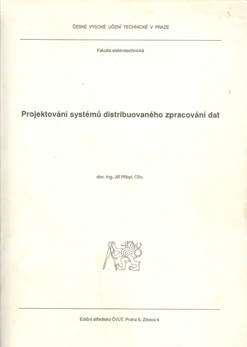 Projektování systémů distribuovaného zpracování dat