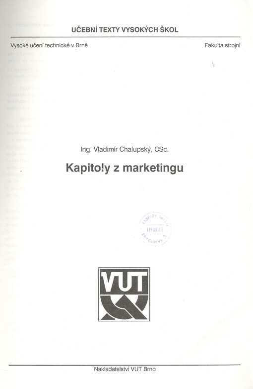 Kapitoly z marketingu