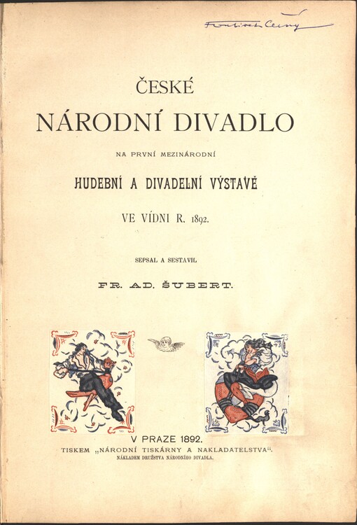 České Národní divadlo na první mezinárodní hudební a divadelní výstavě ve Vídni r. 1892