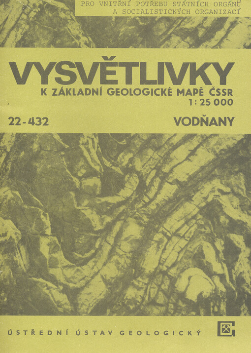 Vysvětlivky k Základní geologické mapě ČSSR 1:25 000. 22-432, Vodňany