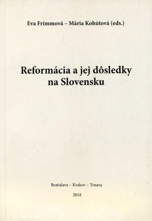 Reformácia a jej dôsledky na Slovensku