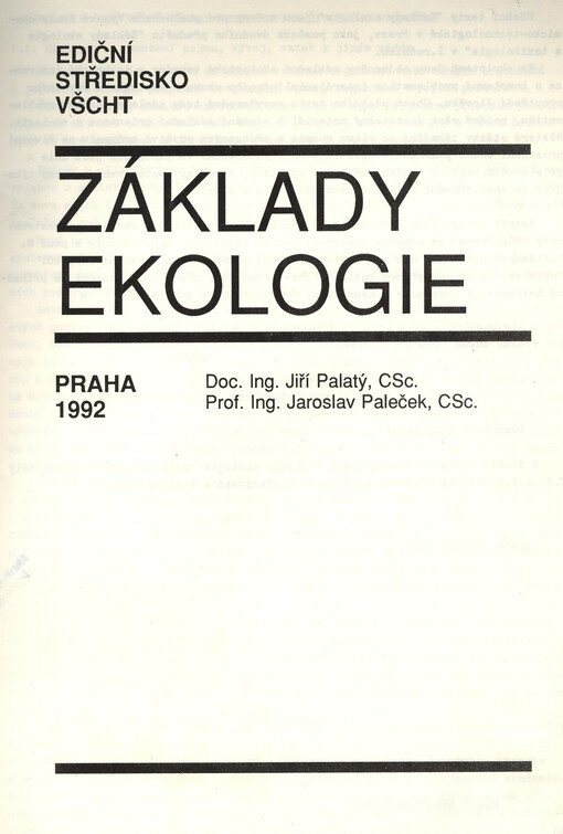 Základy ekologie