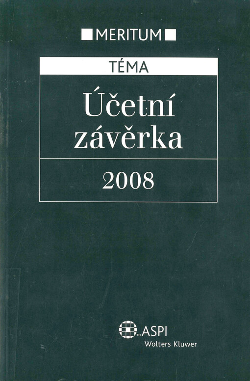 Účetní závěrka 2008