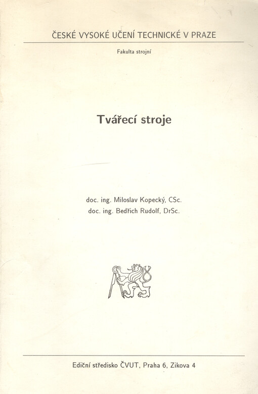 Tvářecí stroje