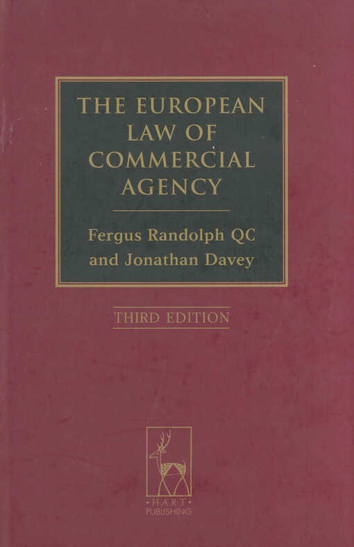 The European law of commercial agency
