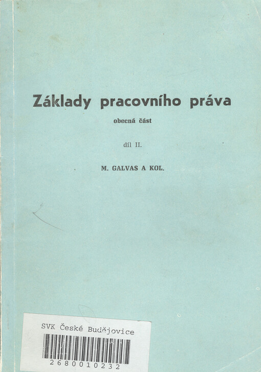 Základy pracovního práva