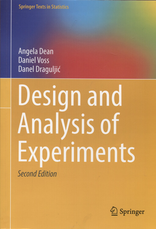 Design and analysis of experiments