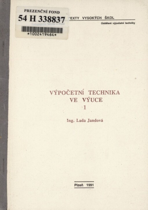 Výpočetní technika ve výuce 1