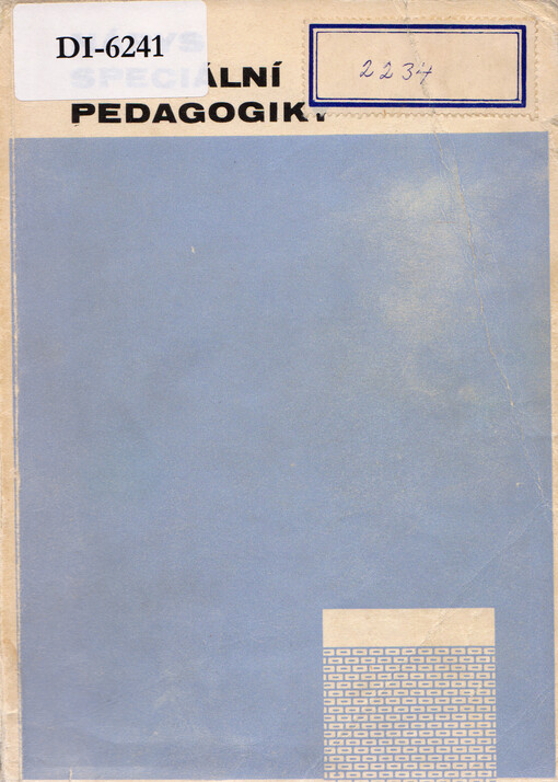 Nárys speciální pedagogiky