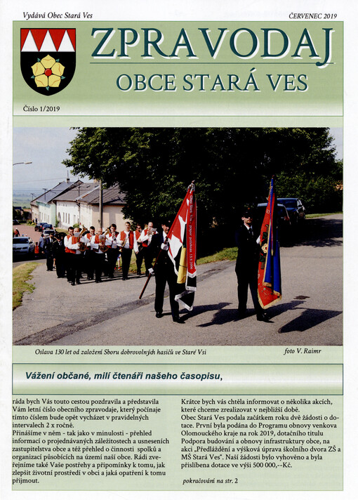 Zpravodaj obce Stará Ves