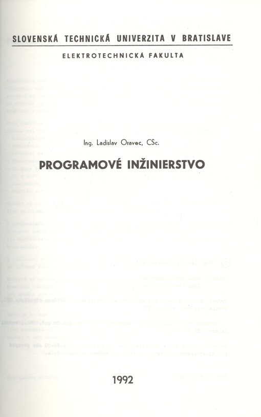 Programové inžinierstvo