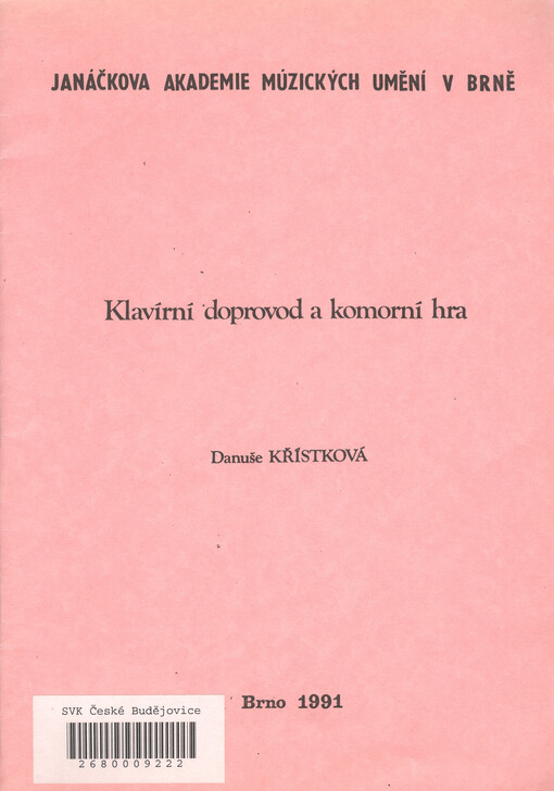 Klavírní doprovod a komorní hra