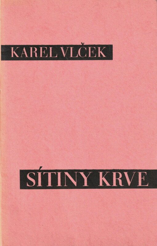 Sítiny krve : lyrika