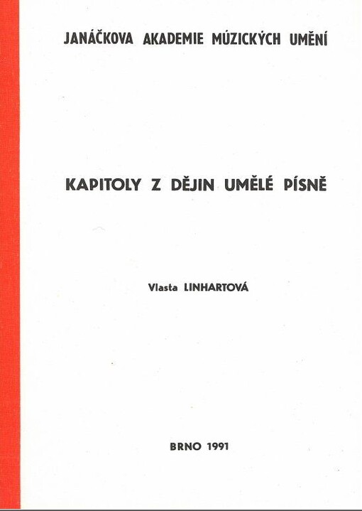 Kapitoly z dějin umělé písně