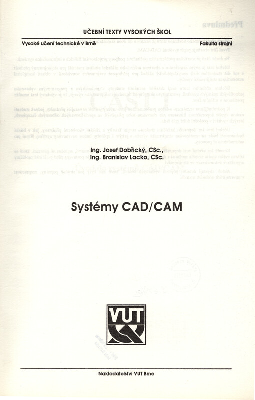 Systémy CAD/CAM