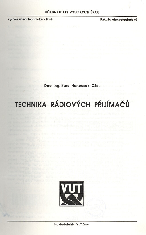 Technika rádiových přijímačů