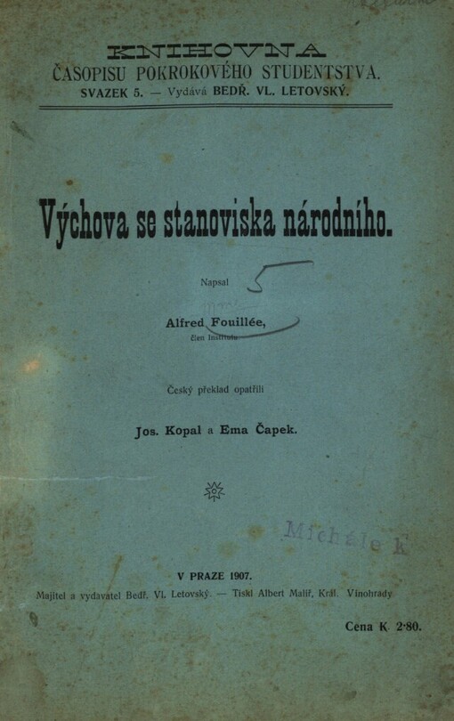 Výchova se stanoviska národního