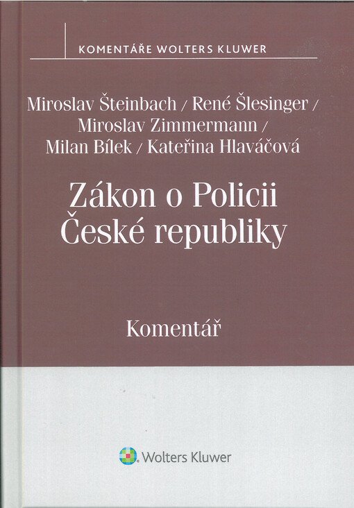 Zákon o Policii České republiky : komentář