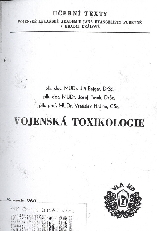Vojenská toxikologie