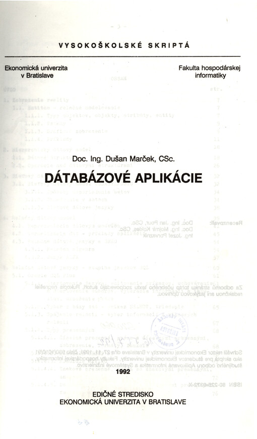 Dátabázové aplikácie