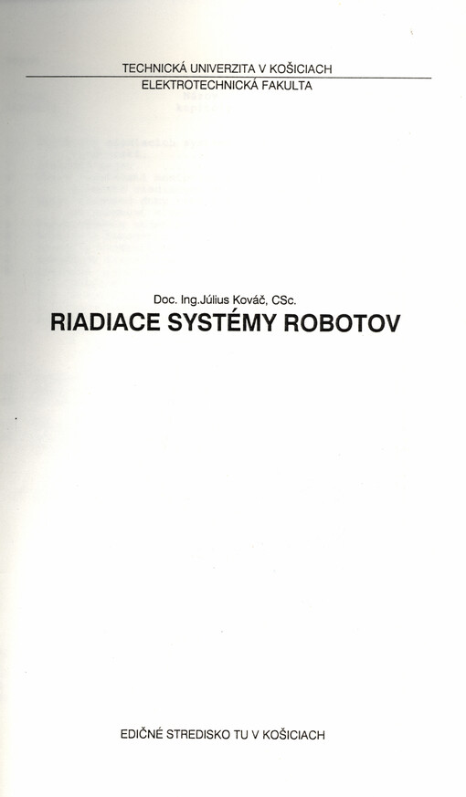 Riadiace systémy robotov