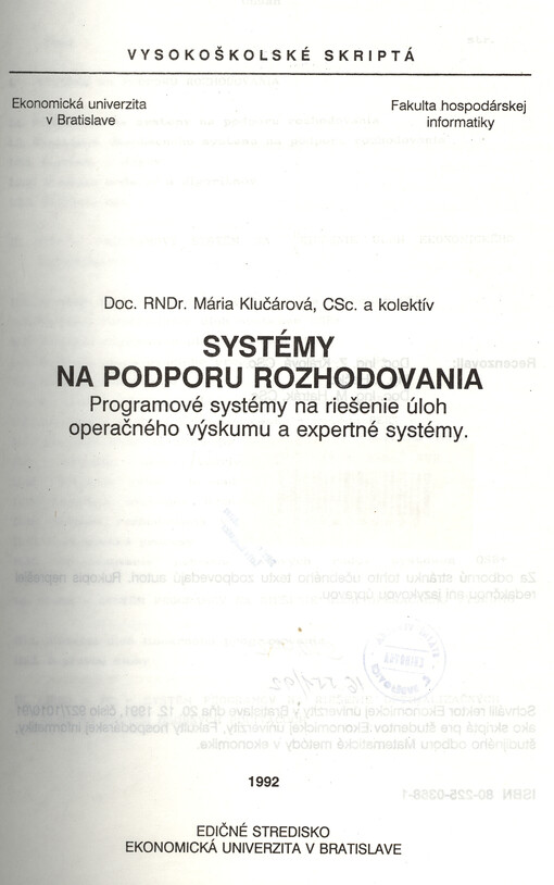 Systémy na podporu rozhodovania