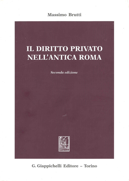 Il diritto privato nell'antica Roma