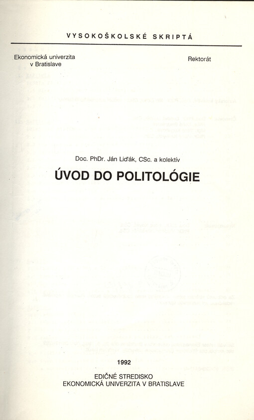 Úvod do politológie