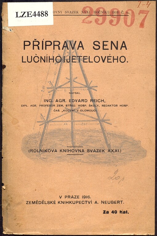 Příprava sena lučního i jetelového