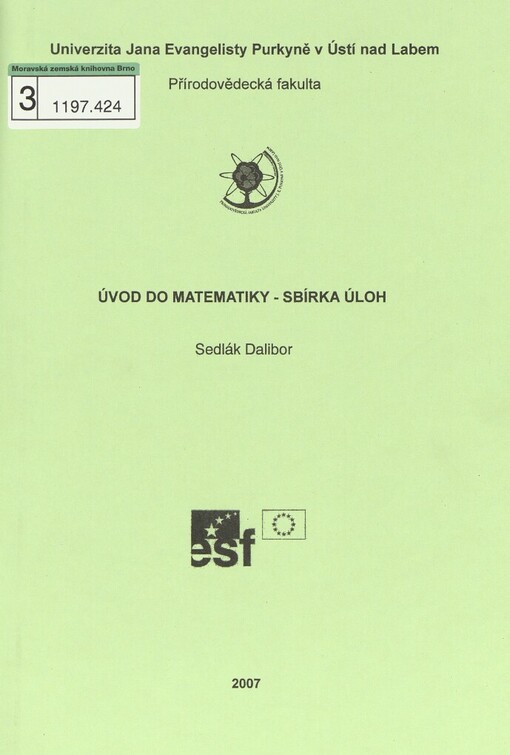Úvod do matematiky - sbírka úloh