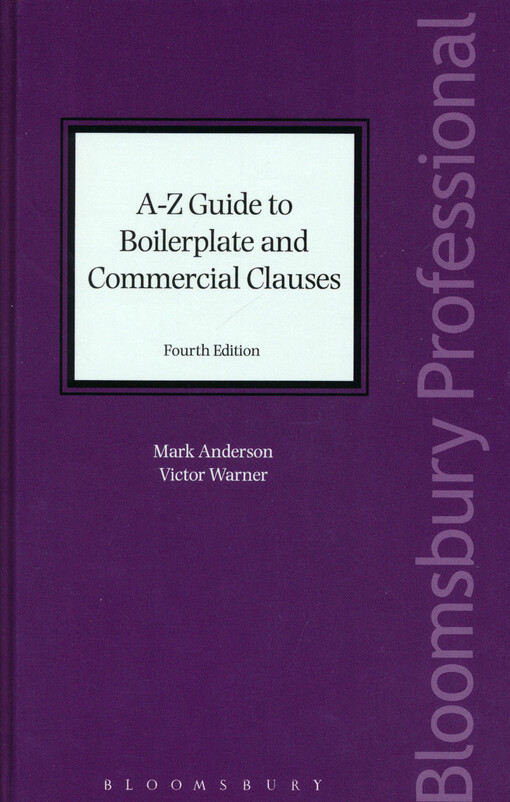 A-Z guide to boilerplate and commercial clauses