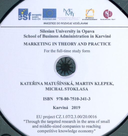 Marketing in theory and practice : for the full-time study form